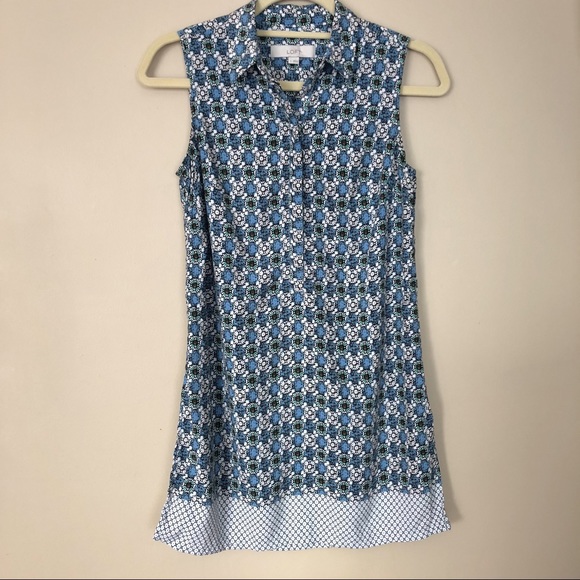LOFT Tops - Ann Taylor LOFT Patterned Sleeveless Top